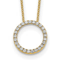 Collier Cercle Diamant 14k 18 pouces