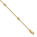 Bracelet câble avec diamants 14 carats
