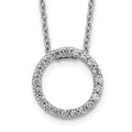 Collier Cercle Diamant 14k 18 pouces