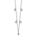 Collier 14k 5 stations Diamant 18 pouces