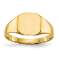 Chevalière fermée en or 18k 8,5x8,5 mm