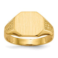 18k 11.0x9.0 mm Open Back Signet Ring