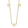 Collier étoile 14k de 18 po, avec rallonge de 2 po