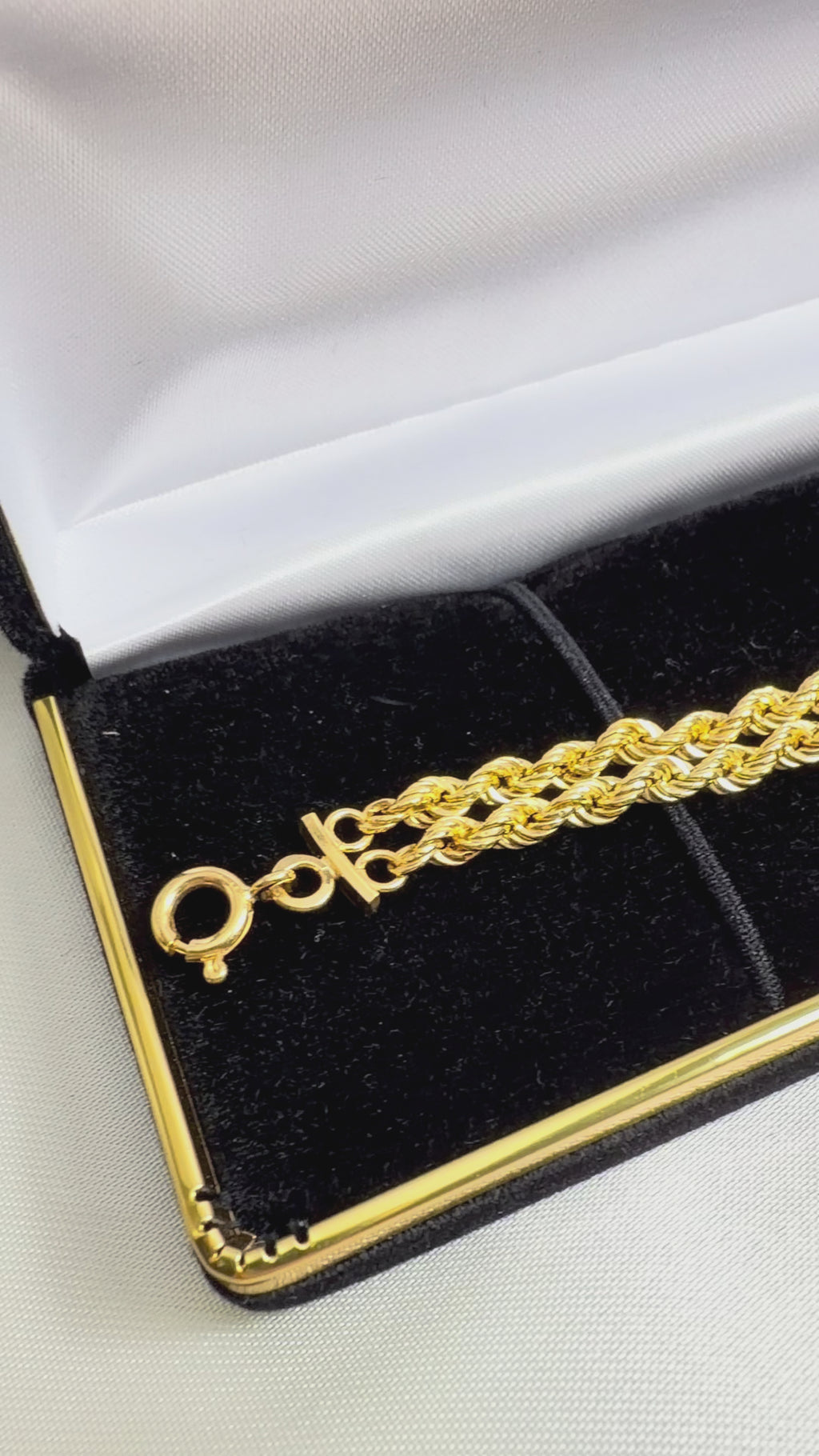 18k Double Strand Rope Chain Bracelet