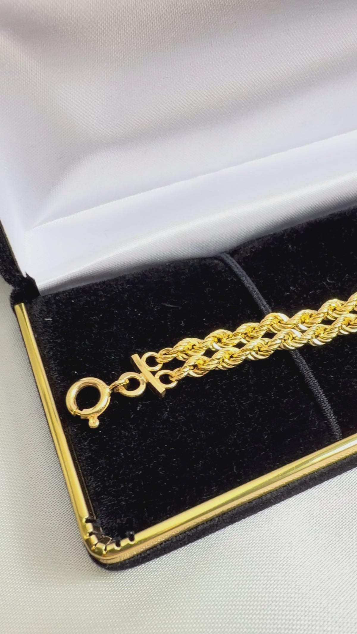 18k Double Strand Rope Chain Bracelet