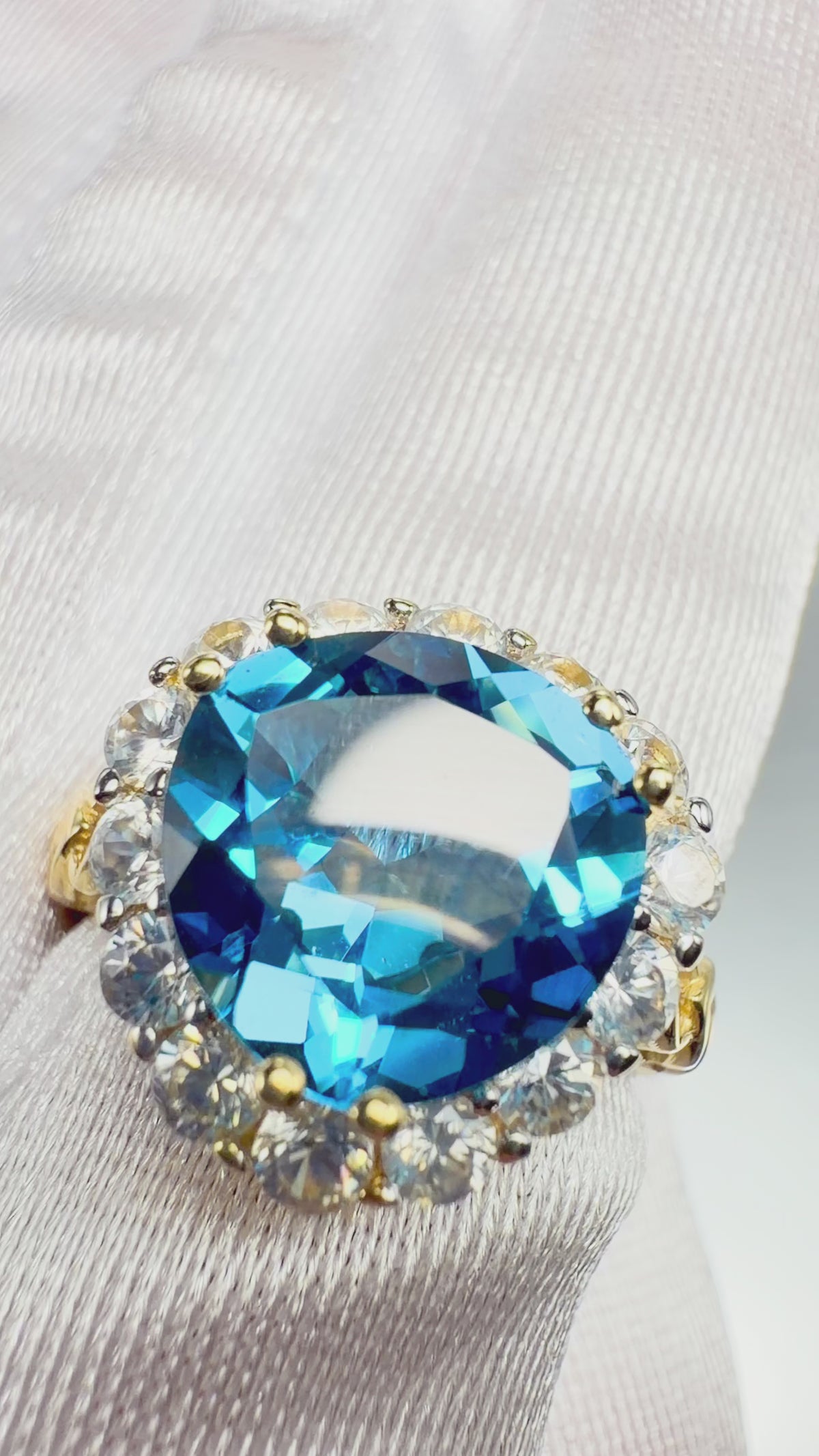 14k Yellow Gold Hand-Finished Cocktail Ring