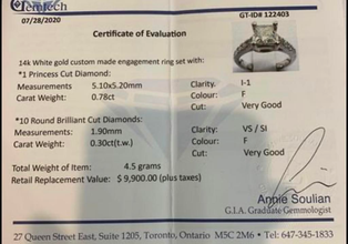 Princess Cut Diamond Engagement Ring